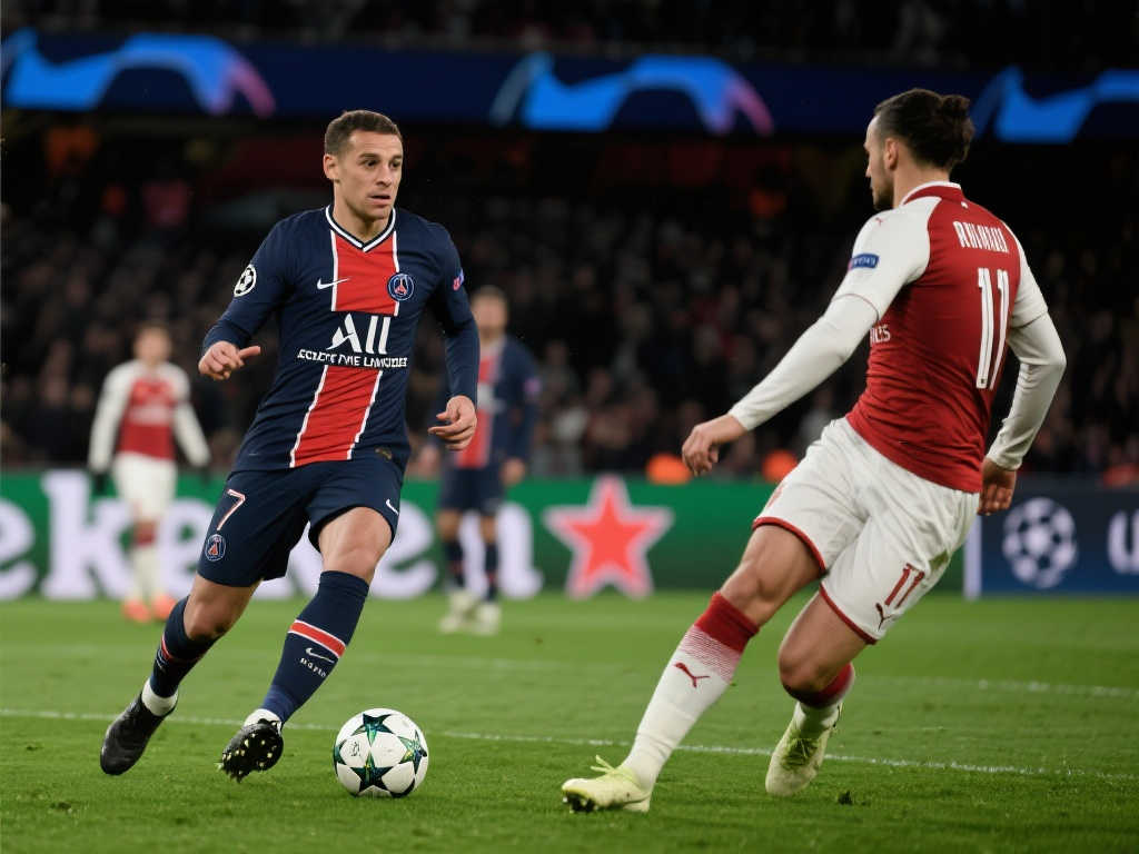 巴黎2-1力克阿森纳，5年后重返欧冠决赛舞台